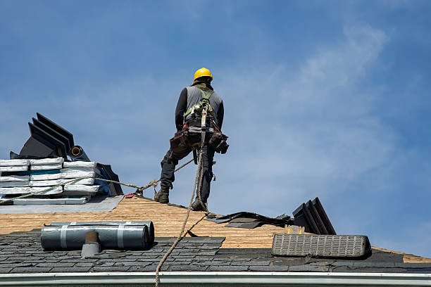 Professional Roofing technician working in New Paris, IN